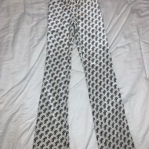 Stretchy Velvet Saks Potts Pants